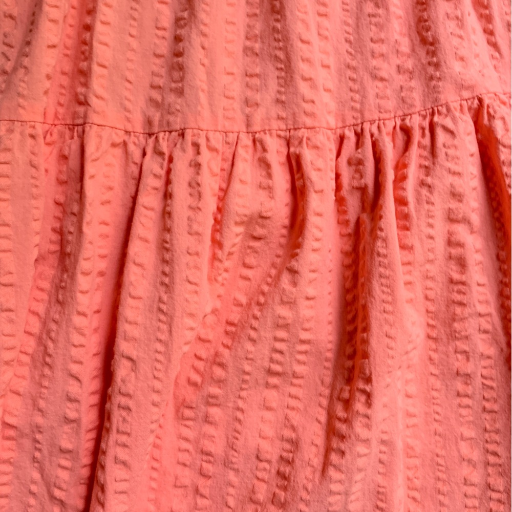 A New Day Peach Mini Dress 100% Cotton Cute Babydoll Dress! - Picture 12 of 15